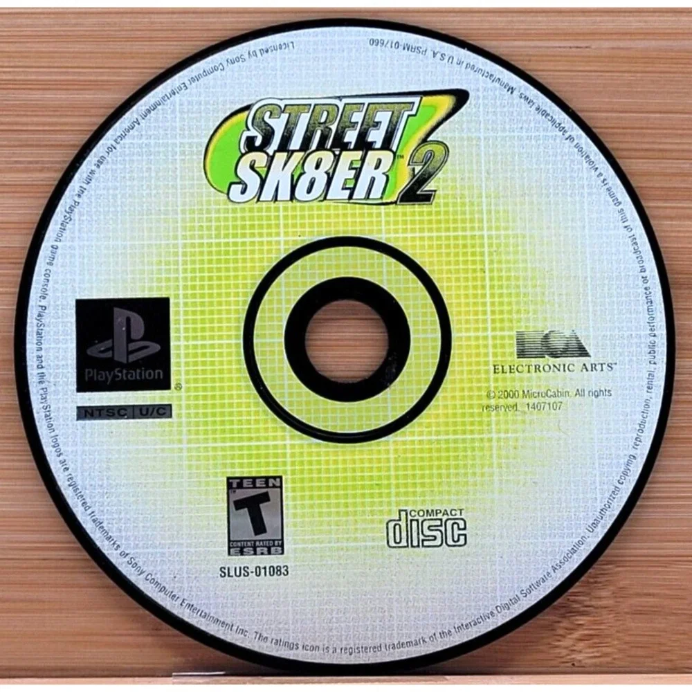 STREET SK8TER 2 PS1 GAME DISC ONLY‎ PLAYSTATION SONY ELECTRONIC ARTS EA